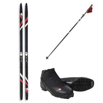 F2 Set Langlaufski Ride Pro CC 200cm +Schuh Ride CC Gr. 45 + Skistock 120-170cm