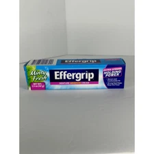 Effergrip Denture Adhesive Cream Minty Fresh Extra Strong Holding 1.5 oz New