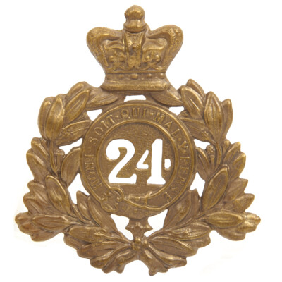 British Victorian Era 24th of Foot Regiment Metal Helmet Plate | eBay