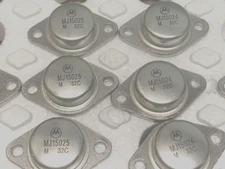 MJ15024 NPN + MJ15025 PNP Audio Power  16A 200-250V 250W TO-3