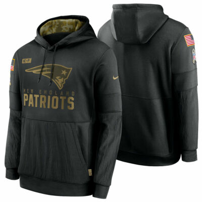 AUTHENTIC Nike New England Patriots Salute to Service Club Pullover Hoodie