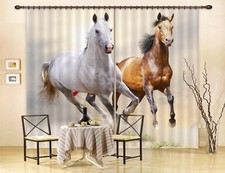 3D Running Horse ZHUA3797 Animal Photo Curtain Window Blockout Fabric Amy 2023