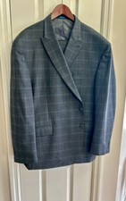 Stafford Big and Tall Men's Suit - Grey Plaid
