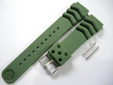 NEW 22MM GREEN RUBBER STRAP Z22 LARGE DIVERS SKX007-009 / 7002-7001 /6309-7040
