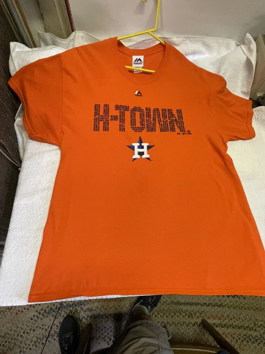 Houston Astros H-Town Baseball T-Shirt Large Altuve, Verlander