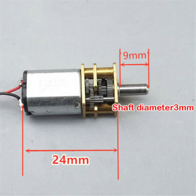 Produktbild von Elektronischer Getriebemotor 1218-050 – 3–12V DC, 4–381 RPM, Langsamer Hochdrehmoment-Wurmgetriebe – Verschiedene Wellen