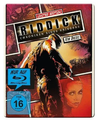 NEU Riddick Limited Reel Heroes Blu-ray Steelbook Edition Directors Cut deutsch - Bild 1 von 4