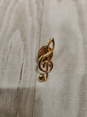 Treble Clef - Gold Tone Pin