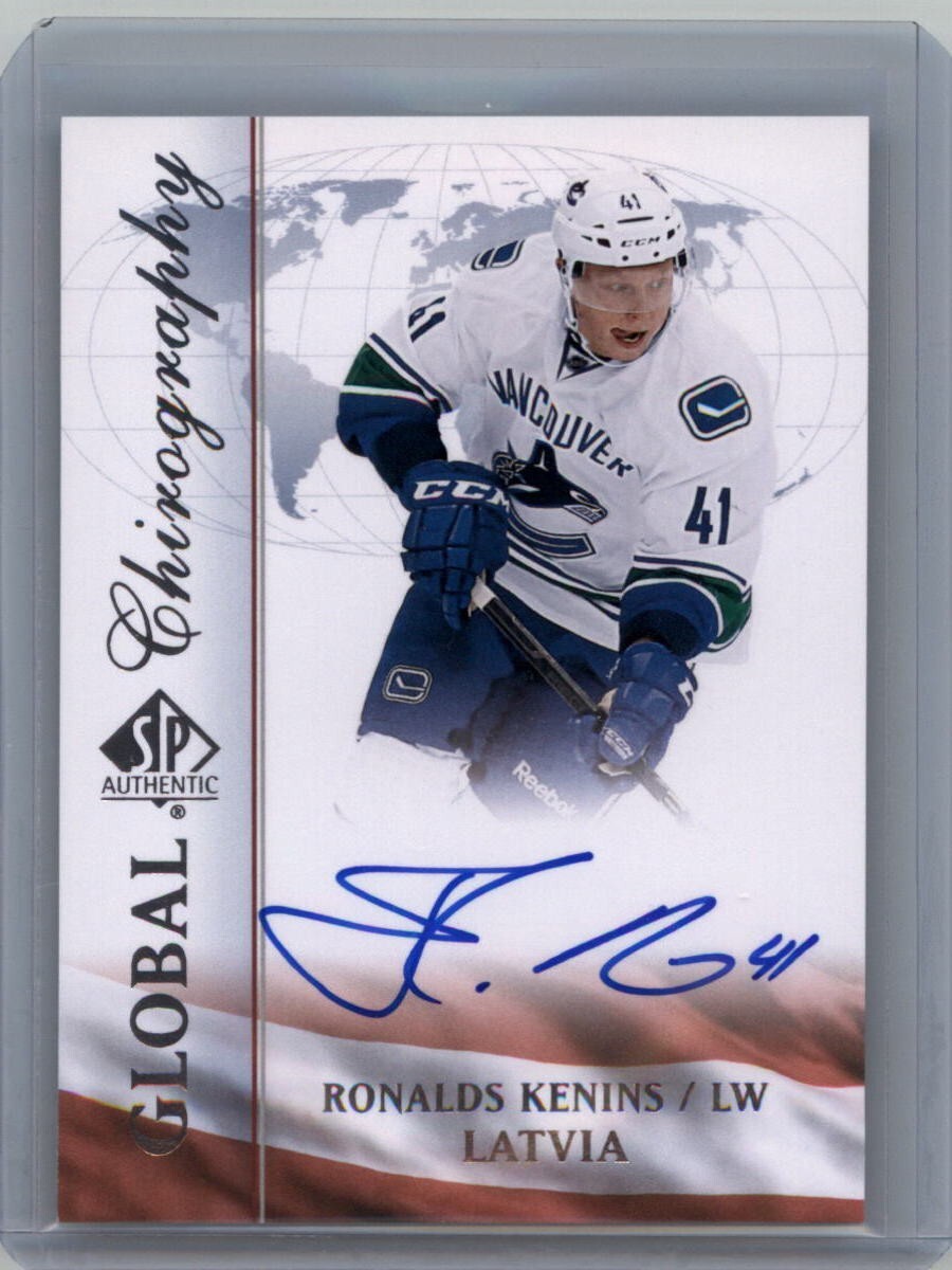 Ronalds Kenins Auto 2015-16 SP Authentic Global Chirography Autograph