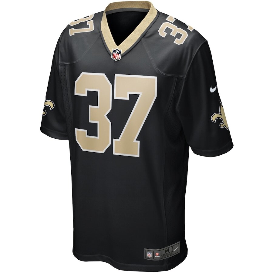New Orleans Saints Steve Gleason #37 Nike Black Retired NFL Game