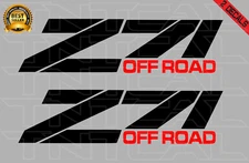Z71 Off Road Decal Set Fits Chevy 1997-1999 Silverado GMC Truck Vinyl black-red