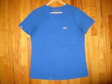 FIGS Technical collection Women's SMALL Blue Catarina 1 pocket scrub top FW1000