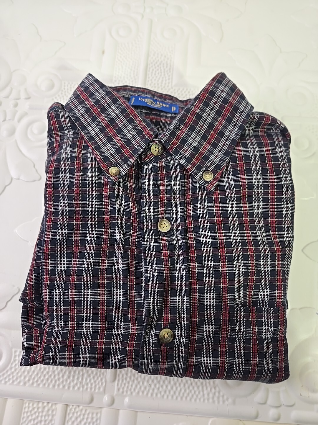 Pendleton Plaid Checked Varsity Button Up Long Sl… - image 5