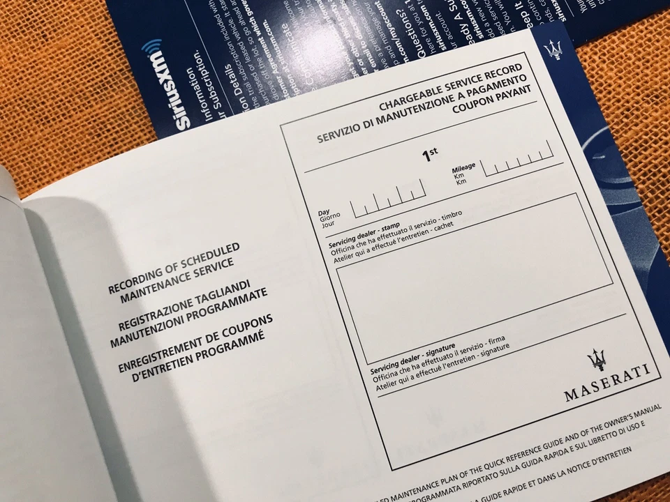 Maserati Ghibli 2015 base manual del propietario SQ4 S Q4 (SRVCE BK) juego completo (nuevo Foto 4 de 4