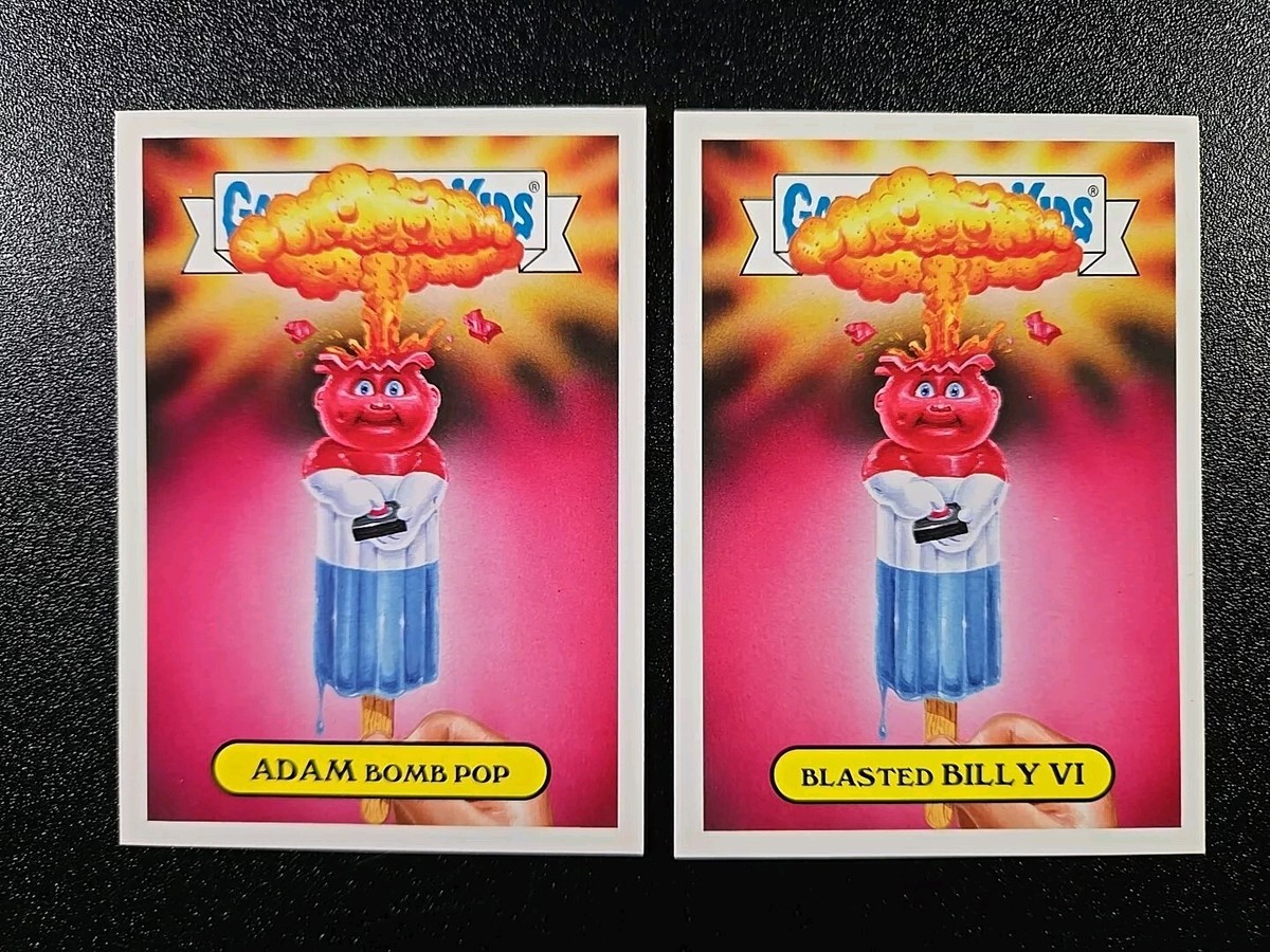 Adam Bomb Pop & Blasted Billy VI Card Garbage Pail Kids Red White