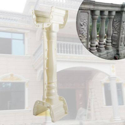 2 Pcs 89cm Balustrades Mold Fit Concrete Plaster Cement Plastic Casting White