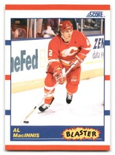 Al MacInnis 1990-91 Score American HOCKEY #335 Calgary Flames