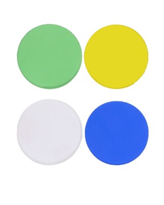 4 Pcs Optical Glass Color Filter Set Biological Microscope Filter 32 mm Diameter