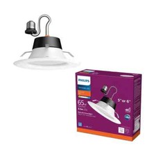 2 PACK - Philips 65W 5/6" Retrofit Downlight Soft White - Recessed - 750 Lumens