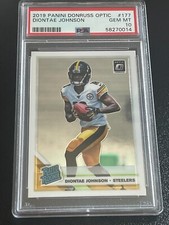 2019 Panini Donruss Optic Diontae Johnson #177 Base  PSA 10 RC Rookie