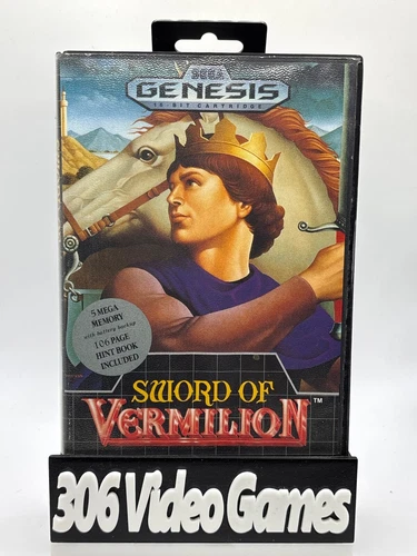 Sword of Vermilion Sega Genesis CIB + Hintbook