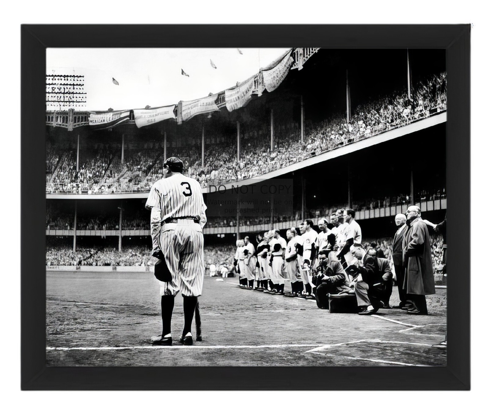 BABE RUTH FAREWELL AT NEW YORK YANKEE STADIUM 1948 8X10 FRAMED PHOTO | eBay