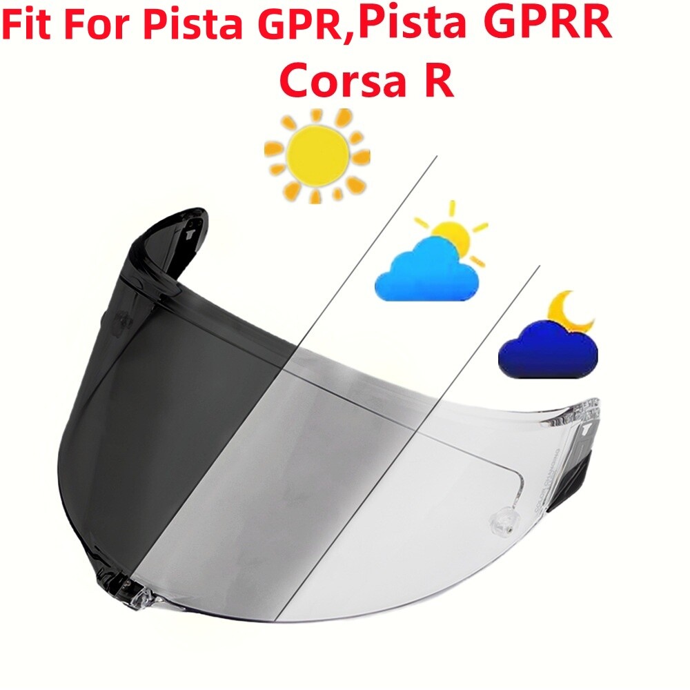 Photochromic Visor Fit For AGV Pista GPR GPRR Corsa R Helmet