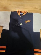 100% Authentic Vtg 90s Golden State Warriors #33 Duane Ferrell Autograph Warm Up