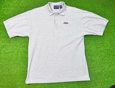 Vintage Cleveland Indians Polo Shirt Large Indians Blue Script 90s Heavy Cotton