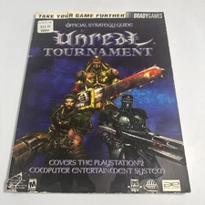 Unreal Tournament Strategy Guide Brady Games Paperback PS2 Rare Issue HTF
