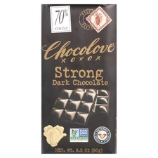 Strong Dark Chocolate, 70% Cocoa, 3.2 oz (90 g)