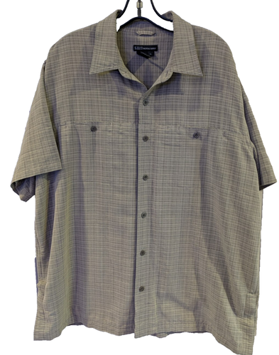 Chemise Mountain Hardwear Homme Manches Courtes, Motif Plaid Multicolore, Coton, Taille M