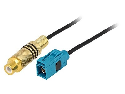 ZRS-FAKRA-RCA Kabel Fakra-Buchse,RCA-Buchse gerade 0,25m 4CARMEDIA