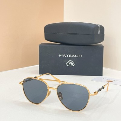 Maybach KPMX-Y-Z138 Sunglasses 57-16-145 Unisex Gold Frame Dark Grey Lens Aviato