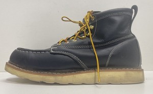 Ever Boots Weldor Moc Toe Black Leather Work Boots Men's Size 13 EE Wide