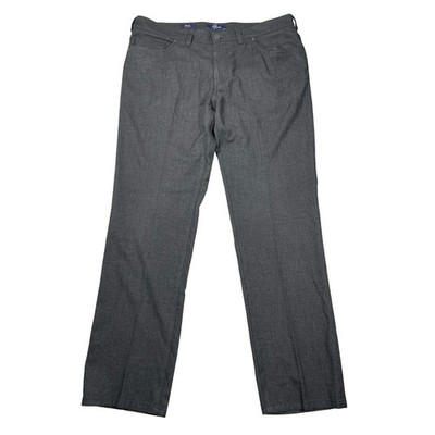 Atelier Gardeur Pants Mens 38/31 Gray Grid Check Brad Modern Fit