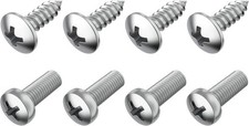 License Plate Screws for License Plates, Frames, Covers Size: Extended Length