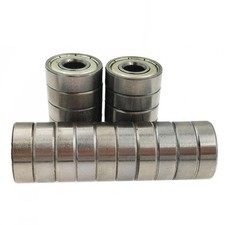 20 PCS 608 -ZZ Ball Bearings – Double Metal Sealed Miniature Deep Groove... 