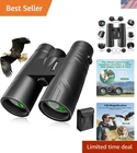 12x50 High-Powered Waterproof Binoculars for Birdwatching & Stargazing