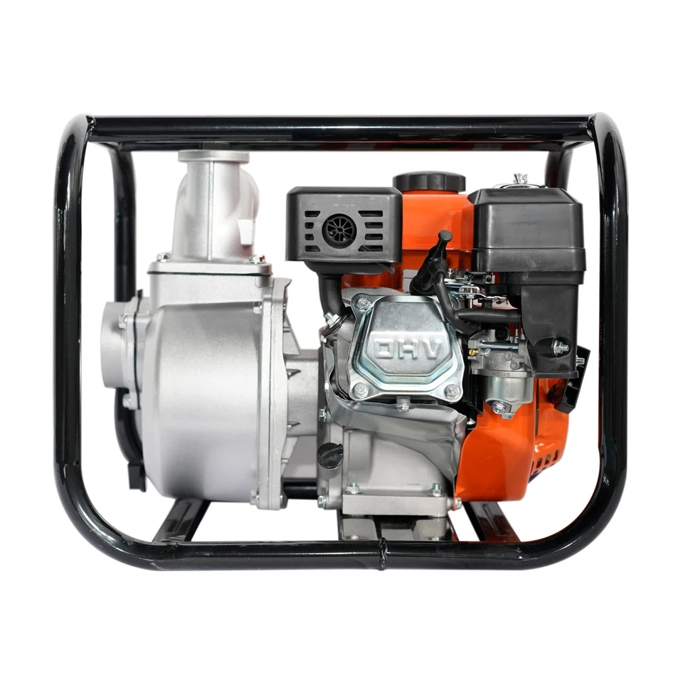 4 Stroke 7.5HP 3" Gasoline Water Pump Portable Gas-Powered Semi-Trash Water Pump - Image 3 of 4
