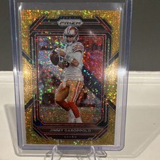 Panini Prizm Football Jimmy Garoppolo 49ers Gold Sparkle Prizm #268 /24
