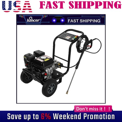 #ad Gas Pressure Washer for Cars Fences 0.6L OIL CAPACITY Cold Water Gas Powered $234.98