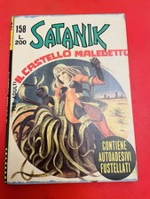 Satanik n.158 con adesivi Corno 1971 originale da magazzino mai letto