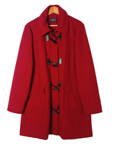 Manteau femme laine Burton of London - Taille XL - Coloris rouge bordeaux - Très