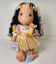 Precious Moments Lulu Hawaiian Doll #16001 World’s Children Series 15” Hula Girl