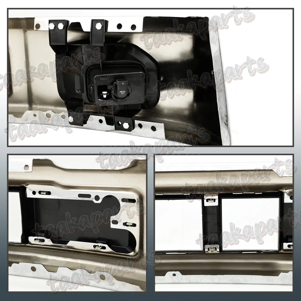 Fit for 2015 2016 2017 F150chrome front bumper face bar w/fog light ,lower panel Foto 4 de 4