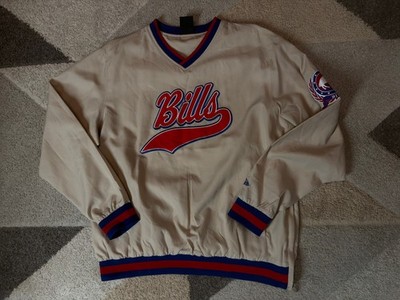 New Era x Buffalo Bills Authentic NFL  Trainer V-Neck Jacket large preowned 