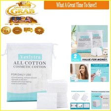 Hypoallergenic Cotton Face Pads 200 Count Lint-Free Makeup Remover