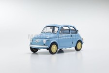 Kyosho KY8966LB Kyosho Fiat 500 D Cabriolet Open 1960 Celeste Crociera 1/18