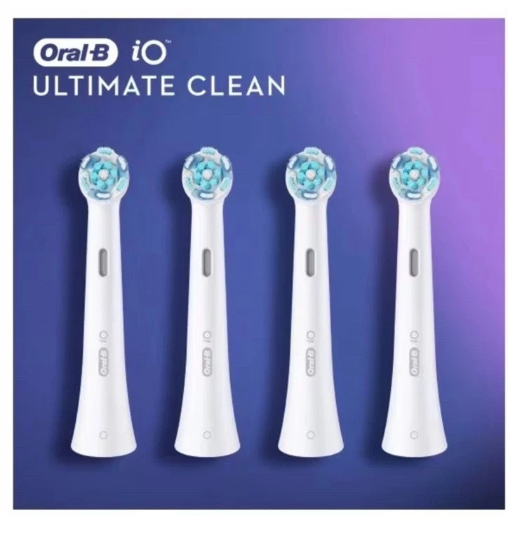 Oral-B IO Ultimate Clean Replacement Brush Heads -4 Pack |Genuine |Fast Delivery - Image 2 of 3